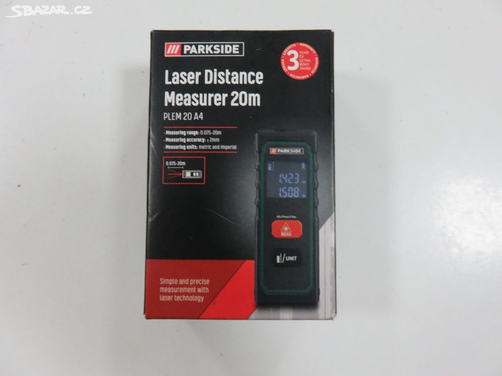 Nový laserový PLEM měřič Praha PARKSIDE A4 20 
