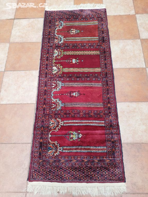 Perský koberec orig modlák 165 x 63 cm