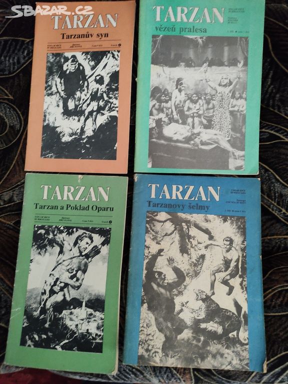 Tarzan 4 díly - kresby Zdeněk Burian