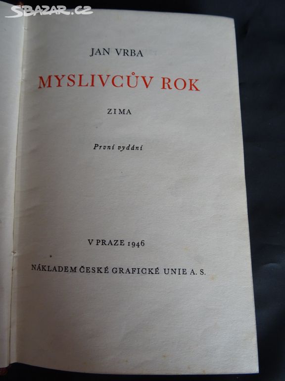 K0860 _ Kniha Myslivcův rok zima