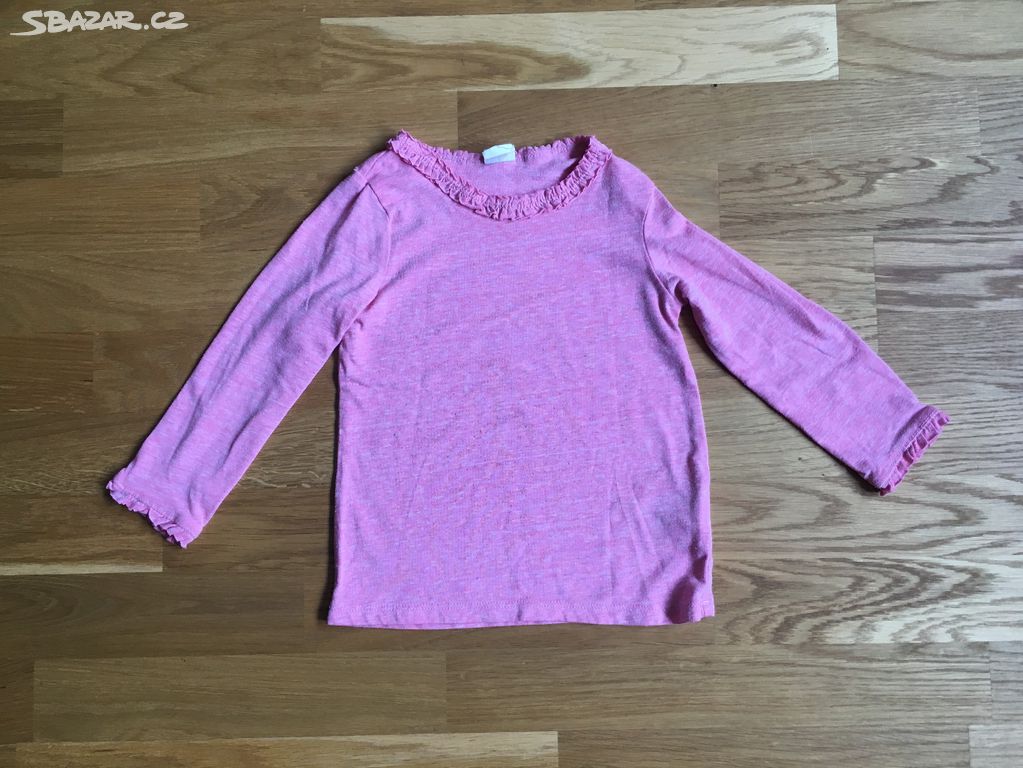 Růžově melírované tričko 18-24m H&M