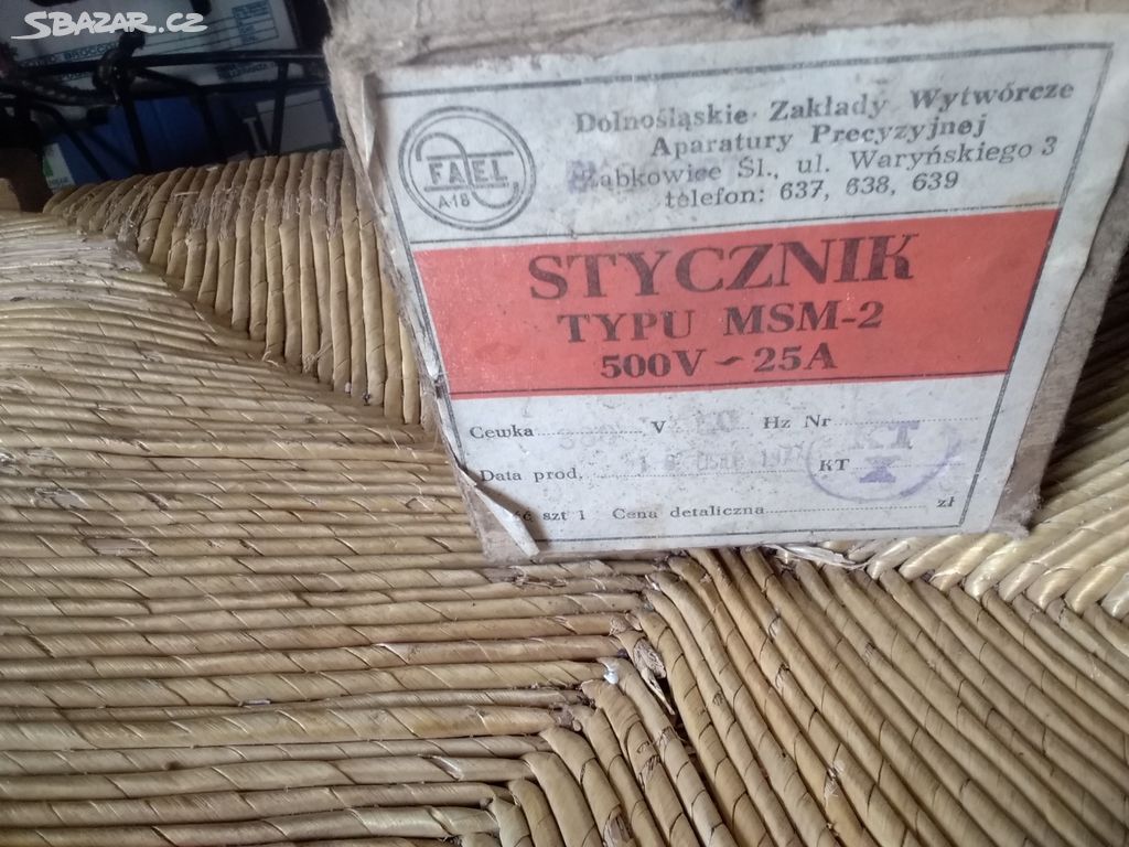 Stykač typu MSM-2, 500V - 25A