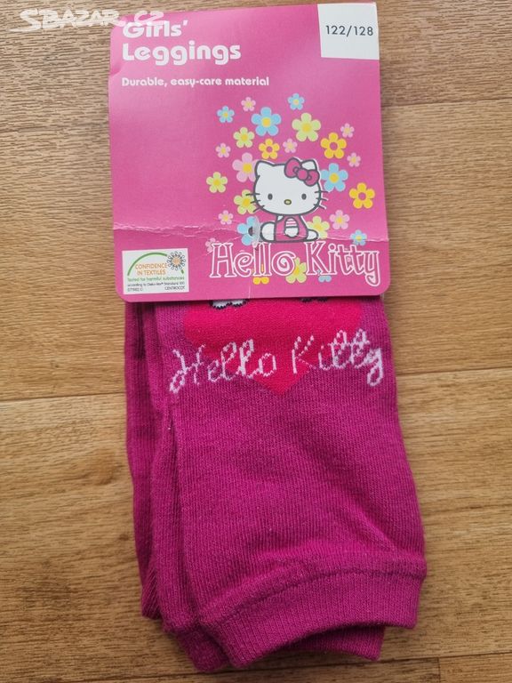 NOVÉ legíny 122-128 Hello Kitty pletené punčochy