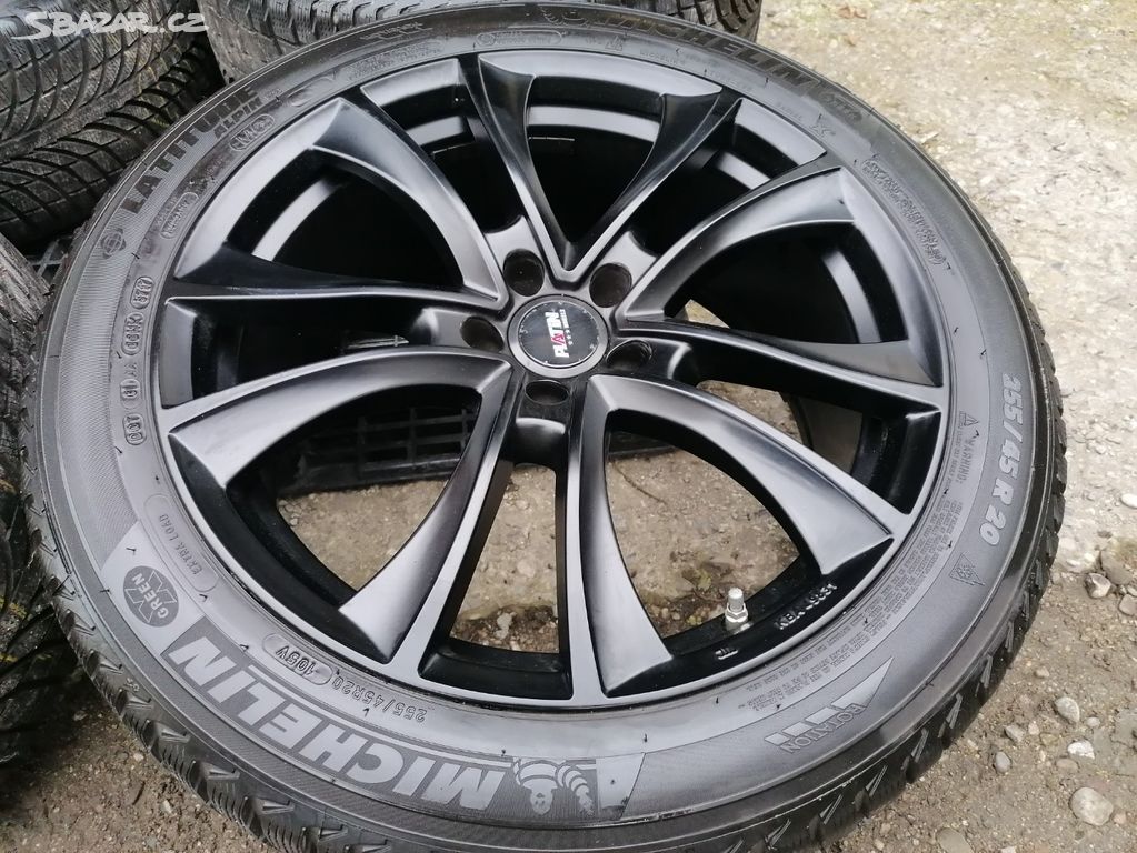 Alu sada = 5x112 =PLATIN= s pneu =255/45 R20