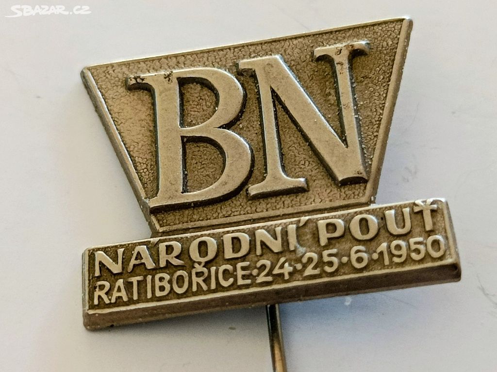 Starý Odznak - BN  NÁRODNÍ POUŤ RATIBOŘICE - 1950