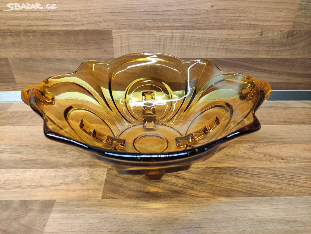 Starožitná Art Deco mísa Irene - Walther Glass