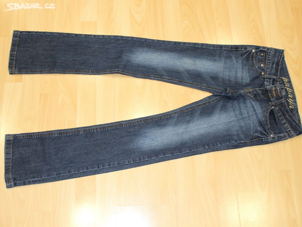 Krásné dívčí elastické džíny, Papaya, vel. 164/170
