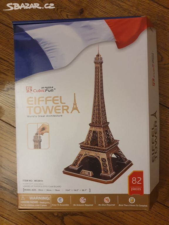 Eiffelova věž - 3D puzzle