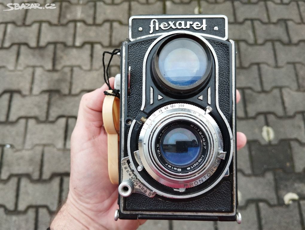 Starý fotoaparat FLEXARET dekorace, sbírka