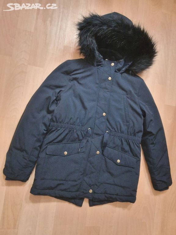 Zimní bunda tmavě modrá M&S 10-11 let