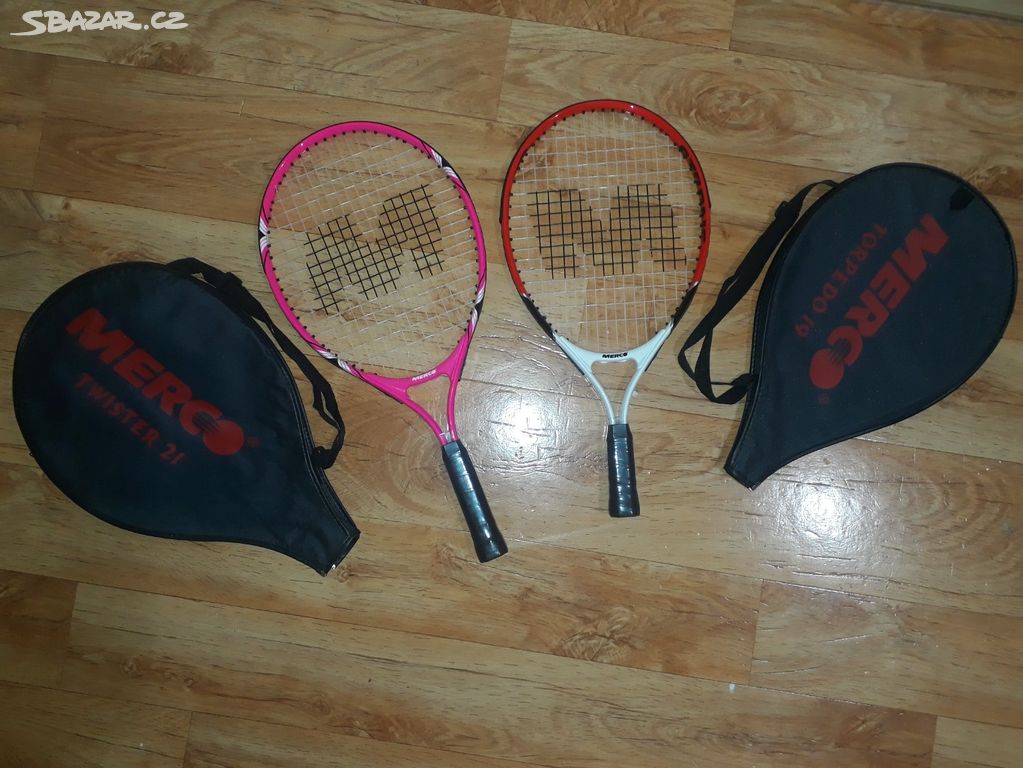 Dětské tenisové rakety 19" a 21".