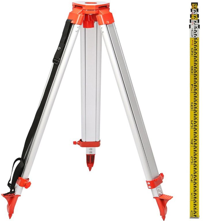 Výsuvná měřící lať 5m + Hliníkový stativ pro laser