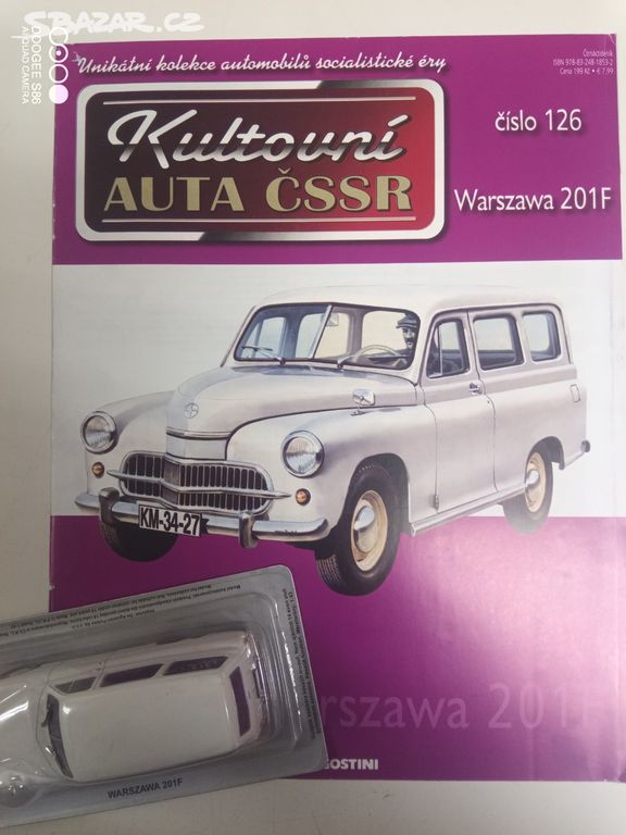 Model Warszawa 201F-kultovní auta ČSSR-DeAgostini