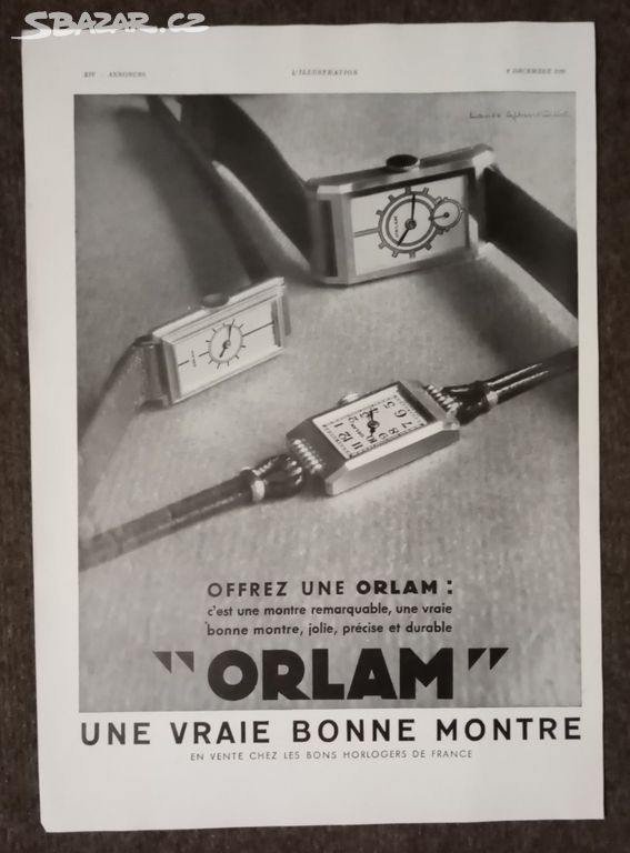 Firemní reklama - hodinky ORLAM