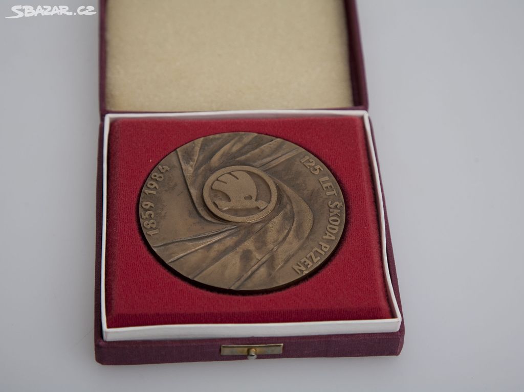 Medaile 125 let Škoda Plzeň
