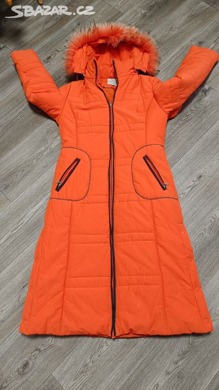 Green coast dámský dlouhý zimní kabát velikost m/l