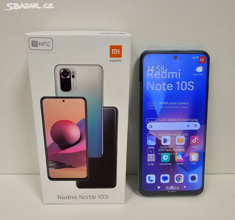 XIAOMI REDMI NOTE 10S 6GB 128GB Záruka