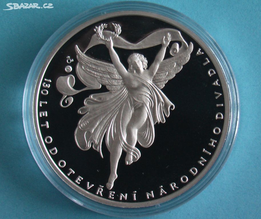 Stříbrná(Ag999) medaile Národní divadlo - proof