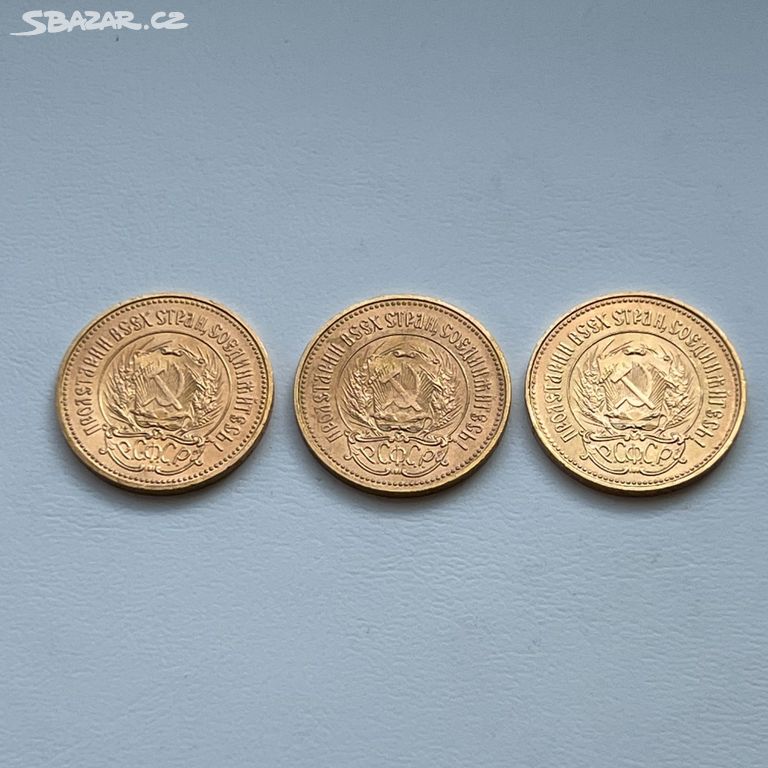 Zlatý ruský červoněc 10 rublů