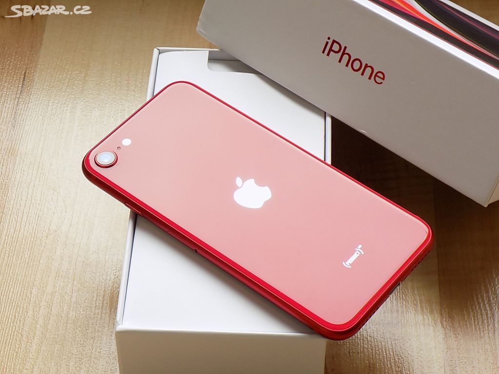 APPLE iPhone SE 2020 128GB Red - ZÁRUKA - TOP STAV