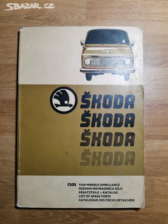 1080 Škoda 1203 - seznam náhradních dílů 1971-1972
