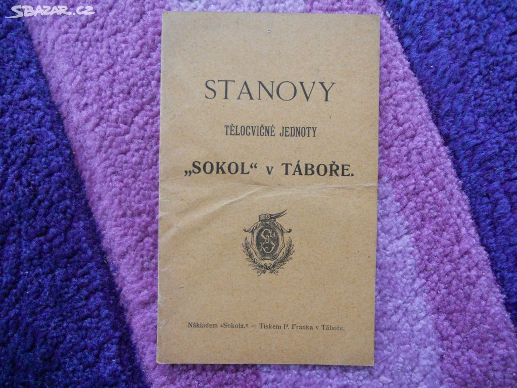 Sokol Tábor, stanovy tělocvičné jednoty, r. 1913