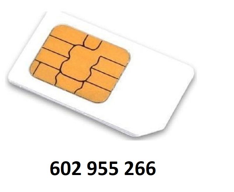Nová sim karta - zlaté číslo: 602 955 266