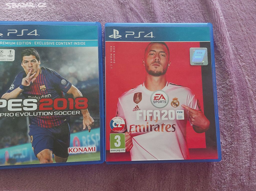 Hry Pro Evolution Soccer 2018 + FIFA 20 (PS4)