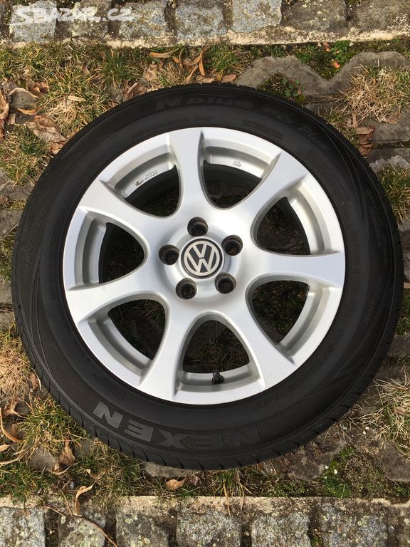 ALU kola 15" VW + letní pneu NEXEN 185/60 R15