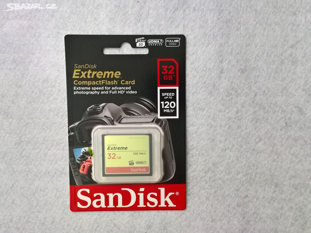 SanDisk CompactFlash Extreme 32 GB UDMA7 nová