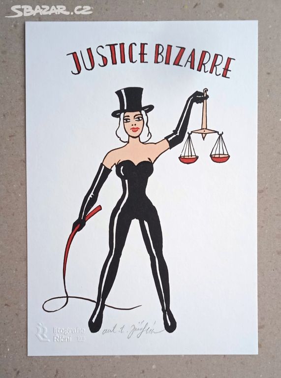 Jiří Slíva: Justice Bizarre - Barevná litografie