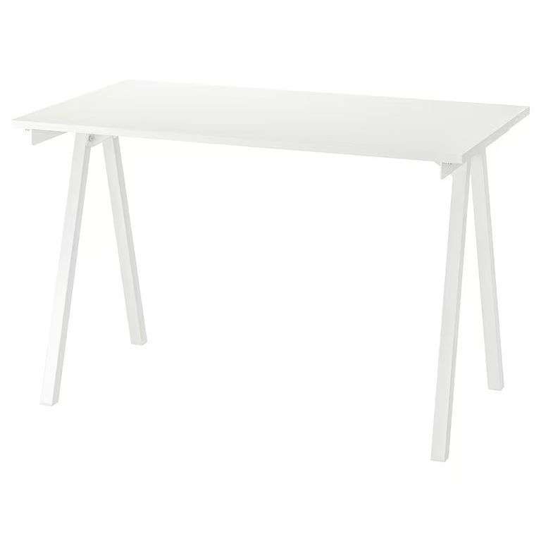 Psací stůl TROTTEN, bílá, 120x70 cm