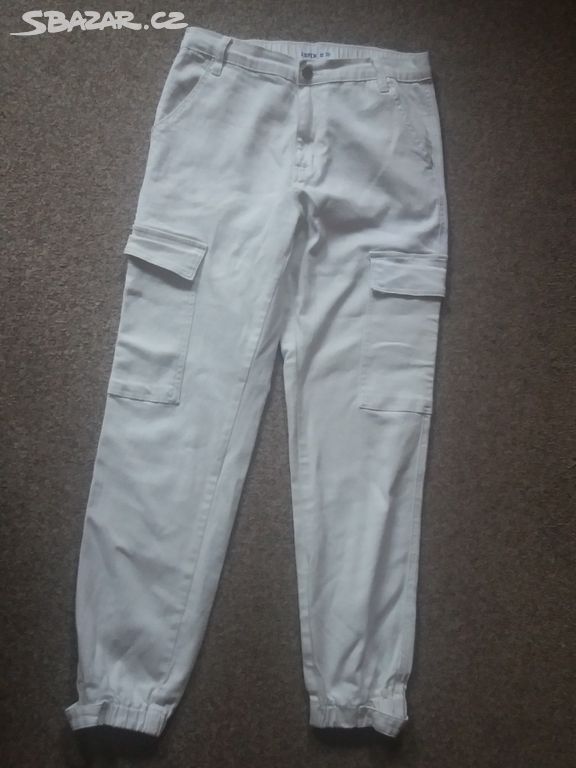 Dámské bílé  džíny kalhoty vel.38 GATE