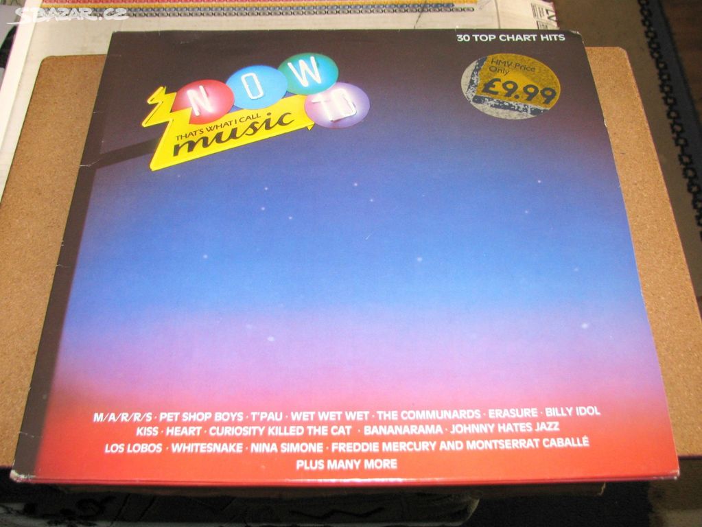 LP - NOW MUSIC 10- 2 LP-30 TOP CHART HITS-EMI 1987