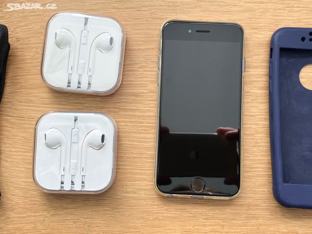 Apple iphone 6 + nová sluchátka + obaly