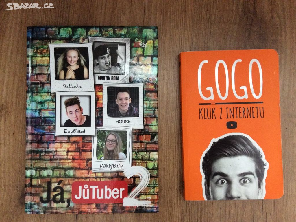 Knihy Já, Jůtuber 2 a GOGO kluk z internetu