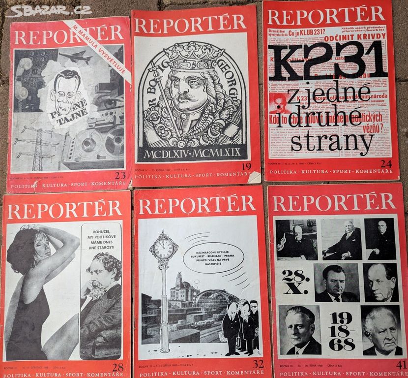 časopis - REPORTÉR - 6ks