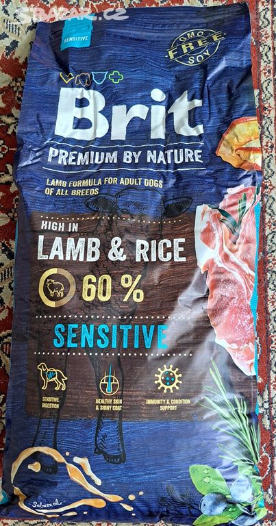 Brit Premium by Nature, Sensitive - Lamb&Rice