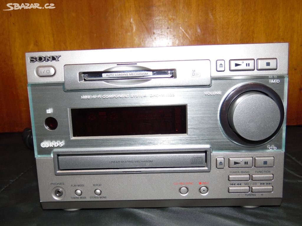 SONY HCD-MD333 mini systém s minidiskem a CD