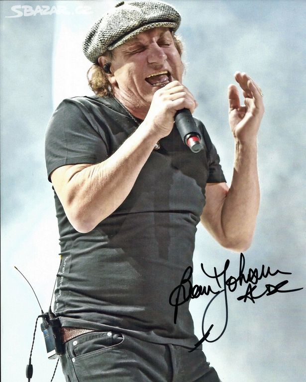 Brian Johnson (AC/DC) - foto s podpisem + COA