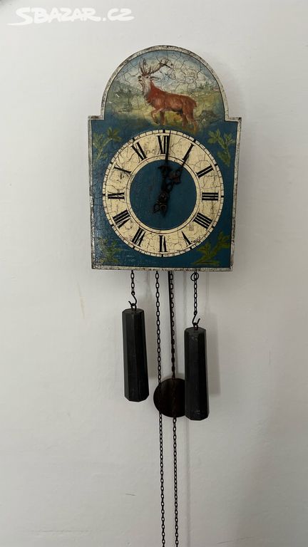 Staré schwarzwaldské hodiny, staré selské hodiny
