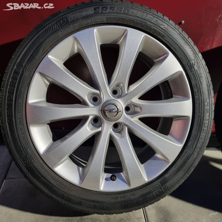 17"LETNÍ OBUTÁ ALU kola 5x110 originá OPEL MERIVA