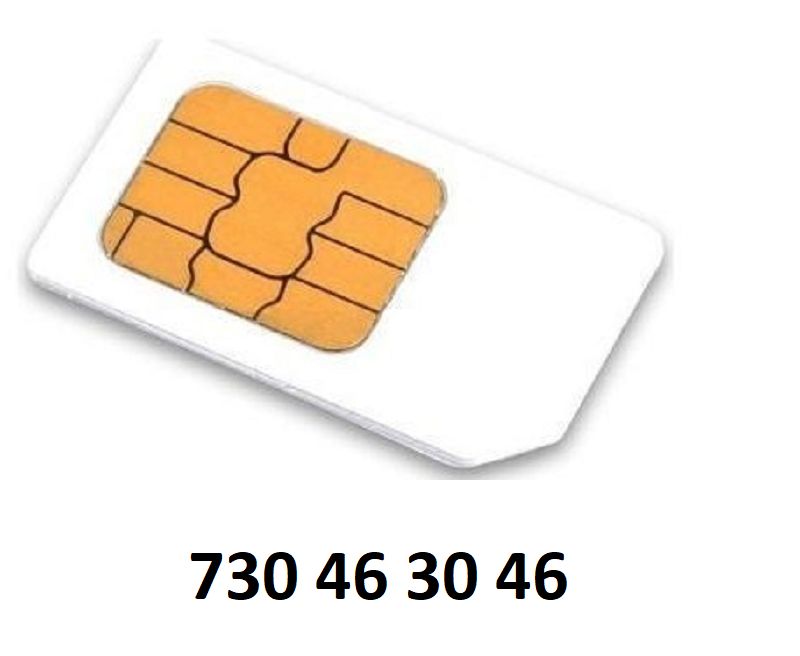 Nová sim karta - zlaté číslo: 730 46 30 46