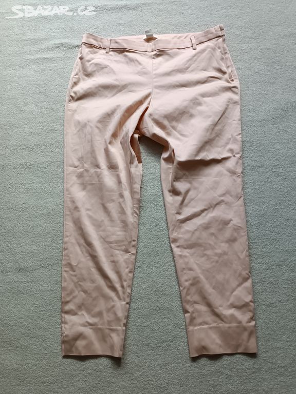 Světlounce lososové kalhoty H&M vel. 46