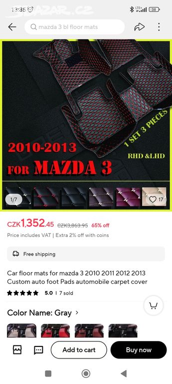 Autokoberce Mazda 3 BL
