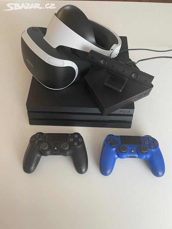 PS 4 PRO, 1TB + VR pro PS4 + kamera + 2ovladace