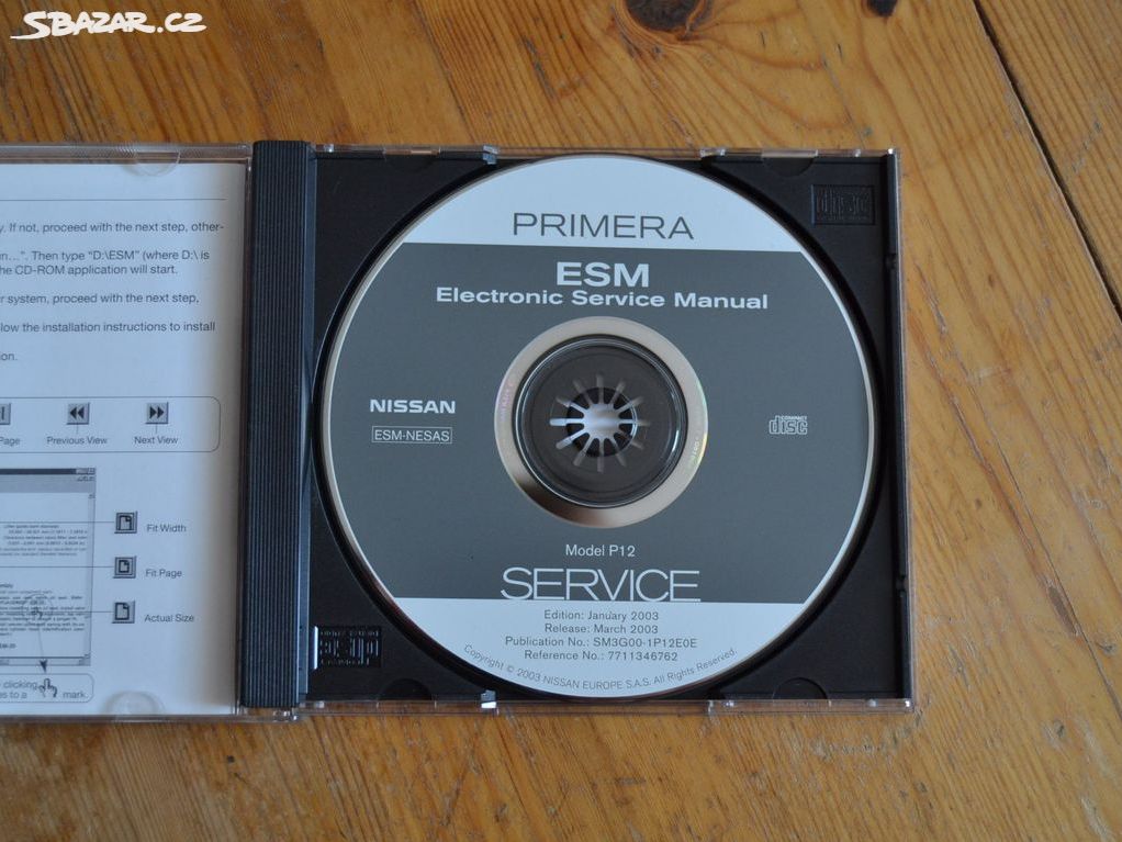 originální servisní manuál NISSAN PRIMERA P12