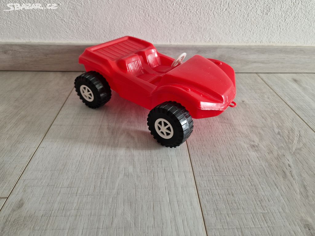 Plastové terénní auto, buggy (i na tahání), hračka