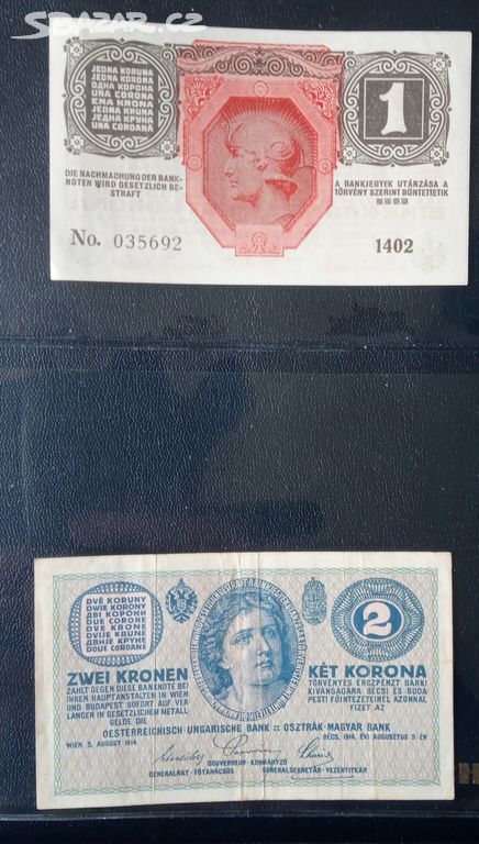 Bankovky Rakousko - Uhersko 10 ks