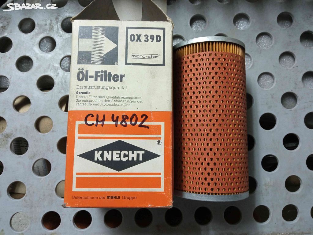 olej filtr KNECHT OX39D BMW 3 (E30), 5 (E28) 83-93